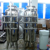 Sand filter and carbon filter industrial water treatment system