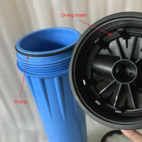 Carcasa de filtro de agua Carcasa de filtro azul grande de 10 pulgadas/20 pulgadas