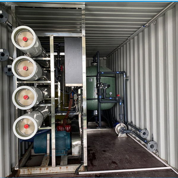 Containerized industrial desalination treatment plant for drinking water 100TPD