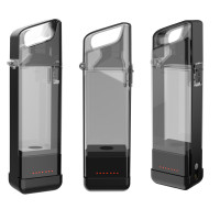 Easy rechargeable glass alkaline 350ml Hydrogen rich water bottle