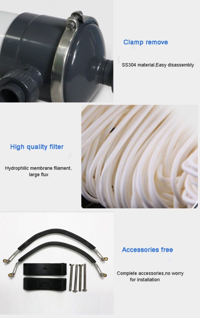 High Efficiency PVC PVDF Hollow Fiber 4040 8040 UF Membrane high-efficiency-pvc-pvdf-hollow-fiber-4040-8040-uf-membrane