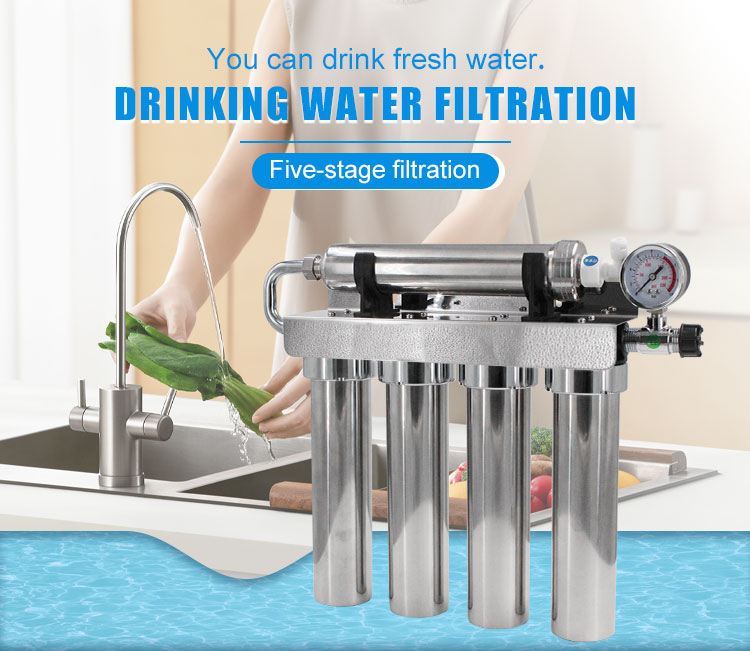 5-stage water filter poster