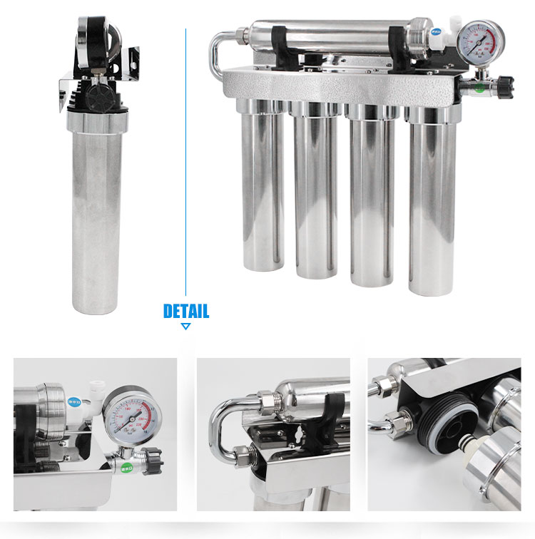 COMFEE' Sistema de ósmosis inversa de 5 etapas, filtro de agua certificado  NSF para debajo del fregadero, fácil instalación, sistema de filtración de