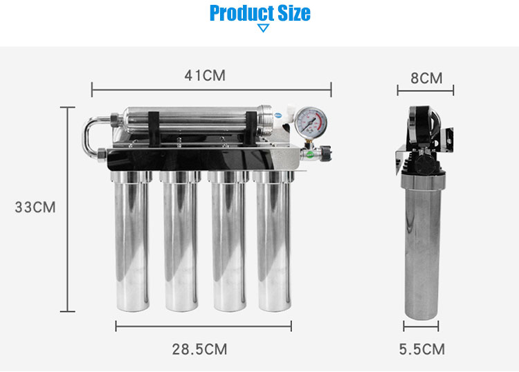 5-stage ultrafiltration membrane water filter size