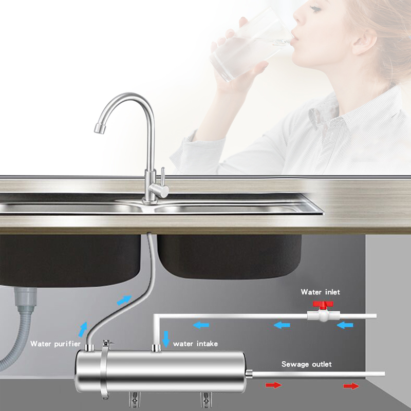 Household ultrafiltration water filter