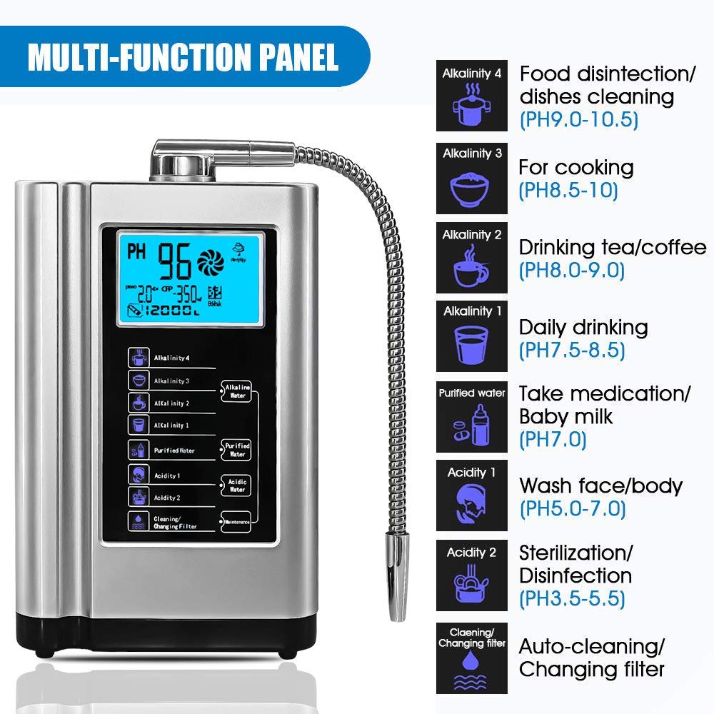 The factory sells energy water ionizers parameter