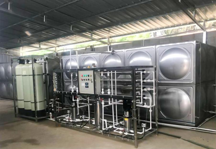 The process flow of water treatment system
