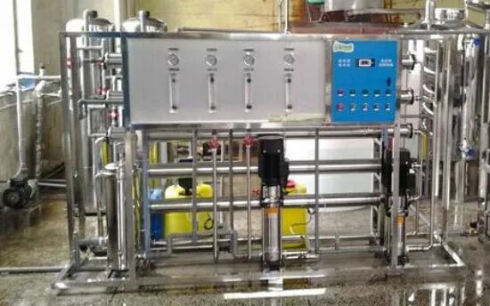 Requirements for feed water of reverse osmosis mainframe