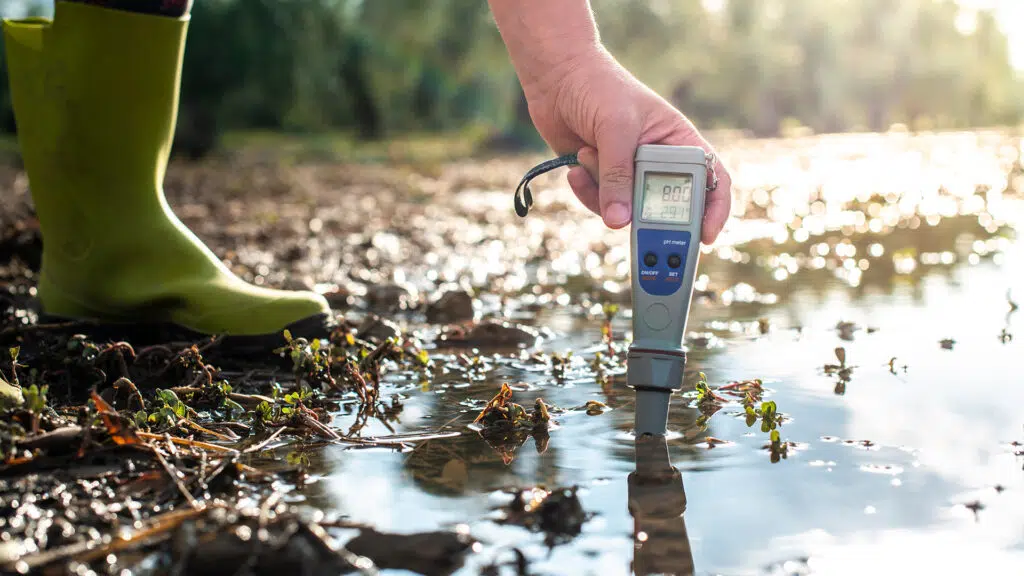 test de la qualité de l'eau